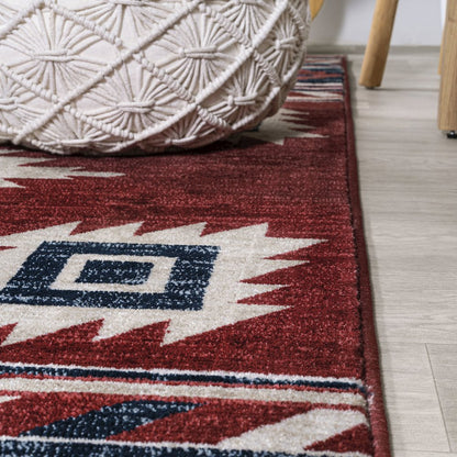 Serape Medallion Southwestern Area Rug
