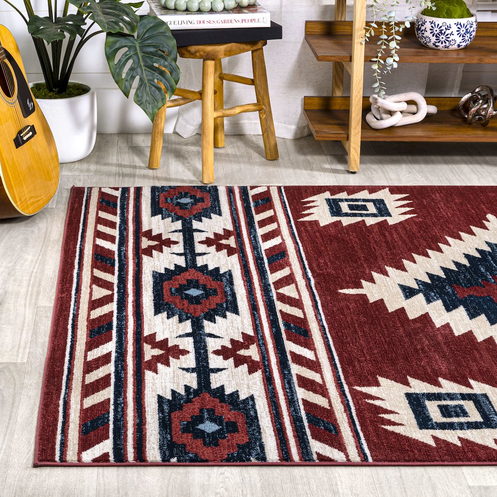 Serape Medallion Southwestern Area Rug