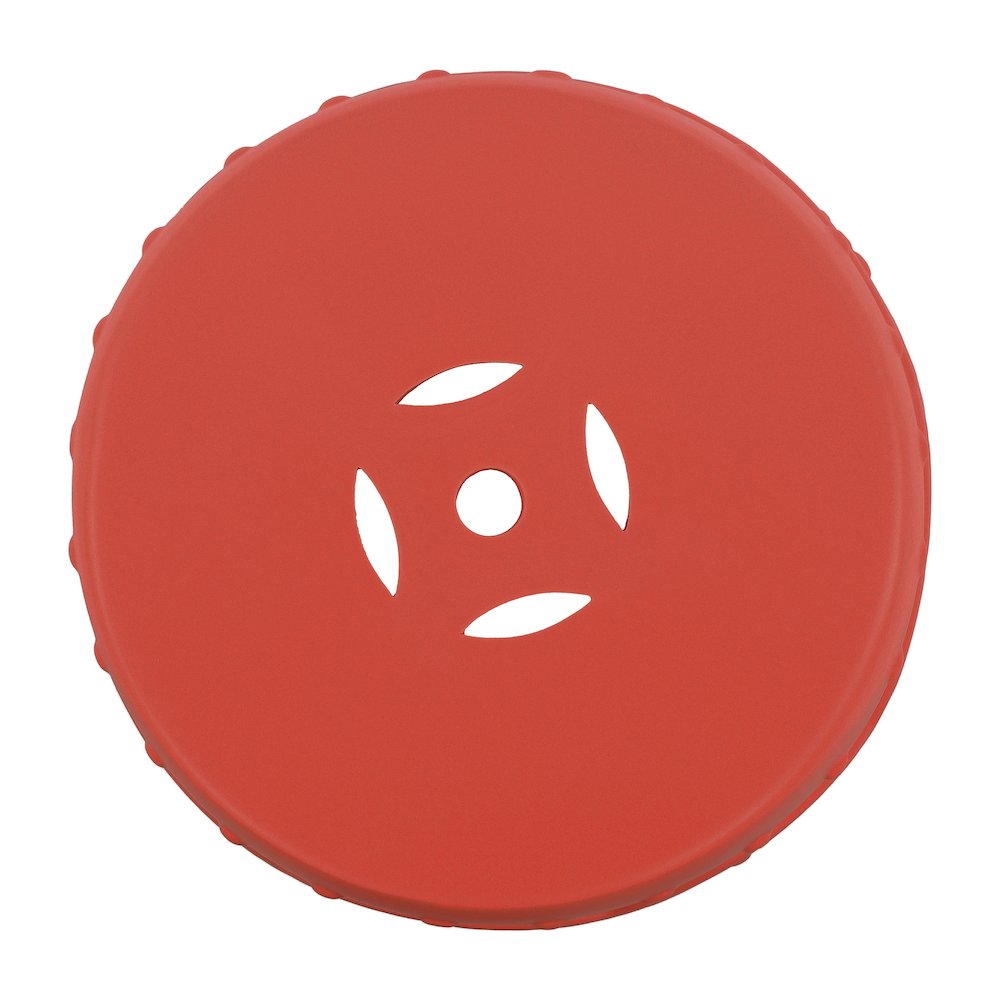Lucky Coins 16" Matte Coral Ceramic Cutout Interlocking Rings Drum Garden Stool