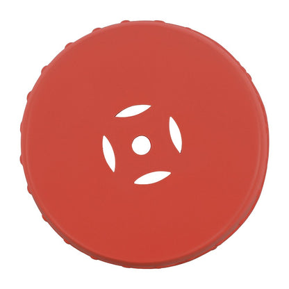 Lucky Coins 16" Matte Coral Ceramic Cutout Interlocking Rings Drum Garden Stool