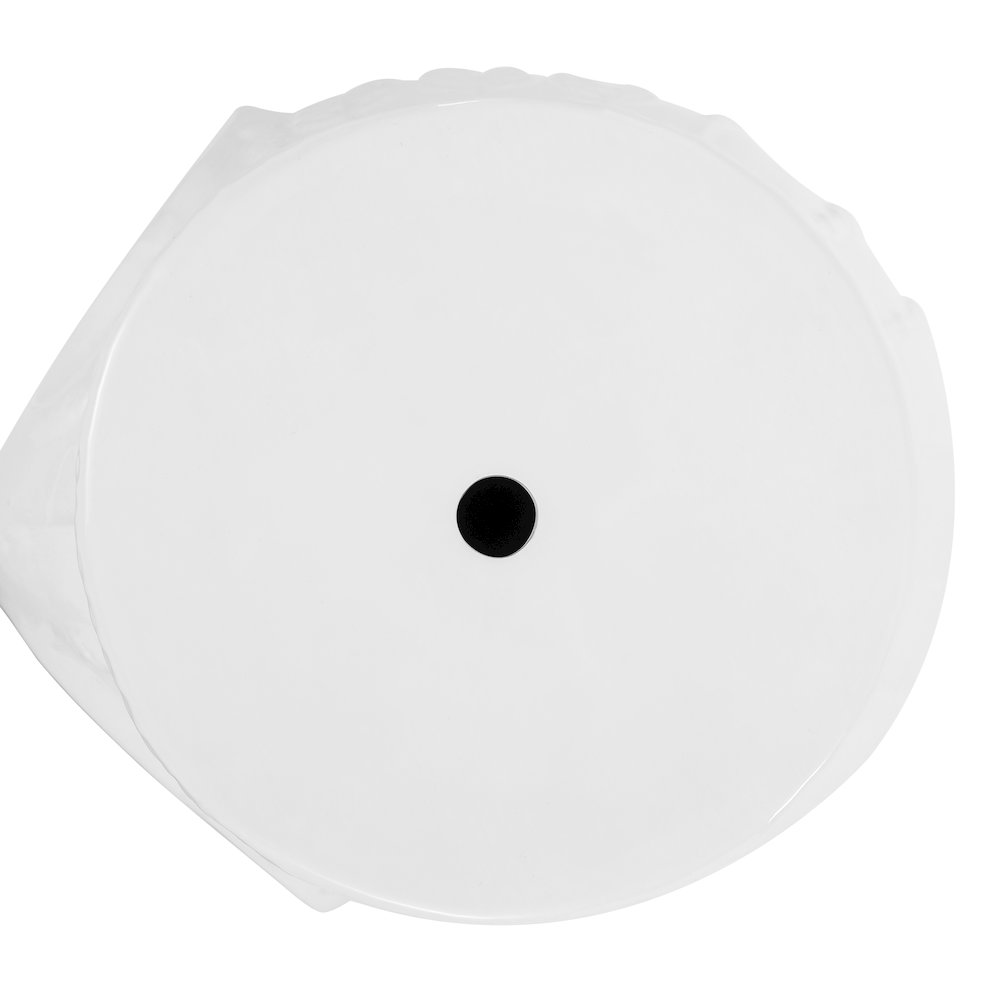 Orla 18.5" Global White Glazed Ceramic Elephant Garden Stool