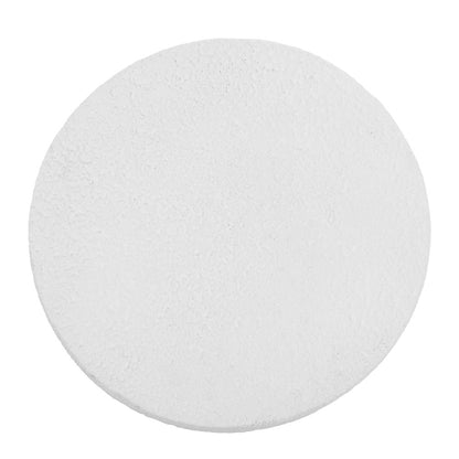 Greta 18" White Frosted Textured Hourglass Indoor/Outdoor Stool & Side Table