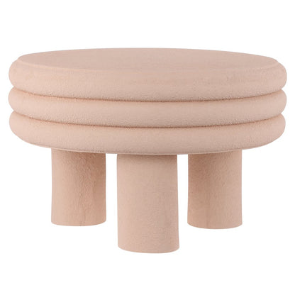 Rashida 13.5" Modern Round Polyresin Indoor Outdoor Accent Coffee Table