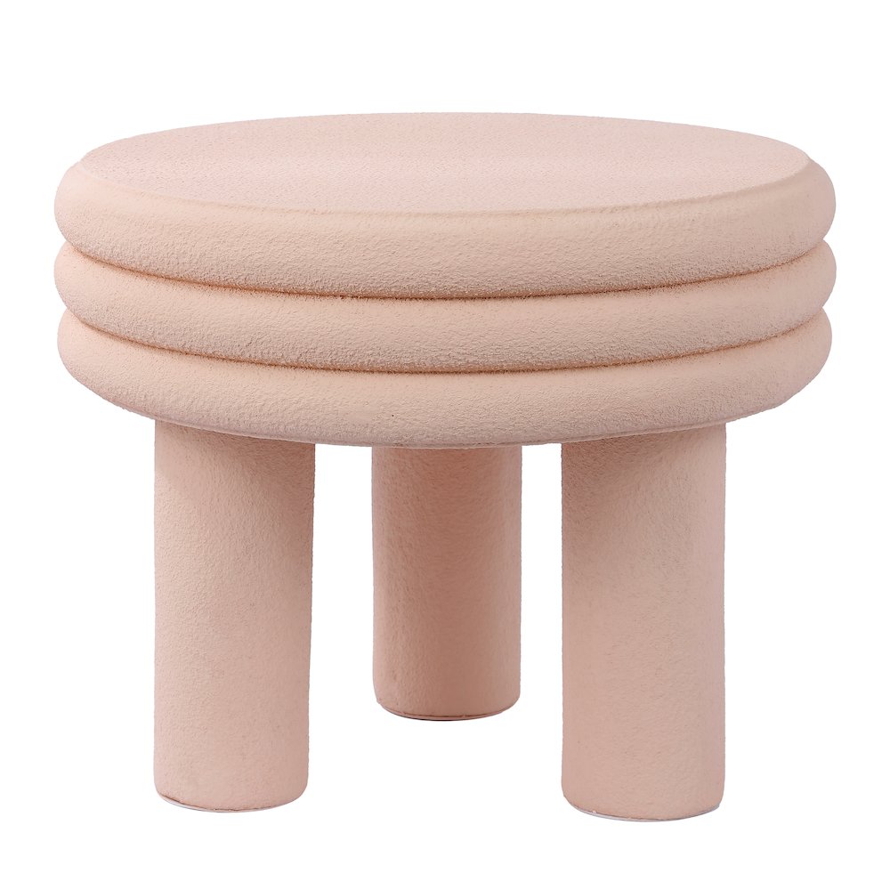Rashida 18" Modern Round Polyresin Indoor Outdoor Accent Coffee Table