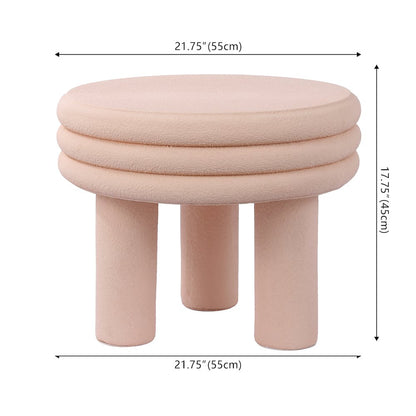 Rashida 18" Modern Round Polyresin Indoor Outdoor Accent Coffee Table
