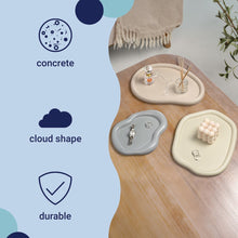 Grace Concrete Decorative Cloud Jewelry Trays, Stone/Taupe/Gray (Set of 3)