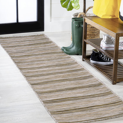 Bo Modern Farmhouse Wide Stripe Area Rug