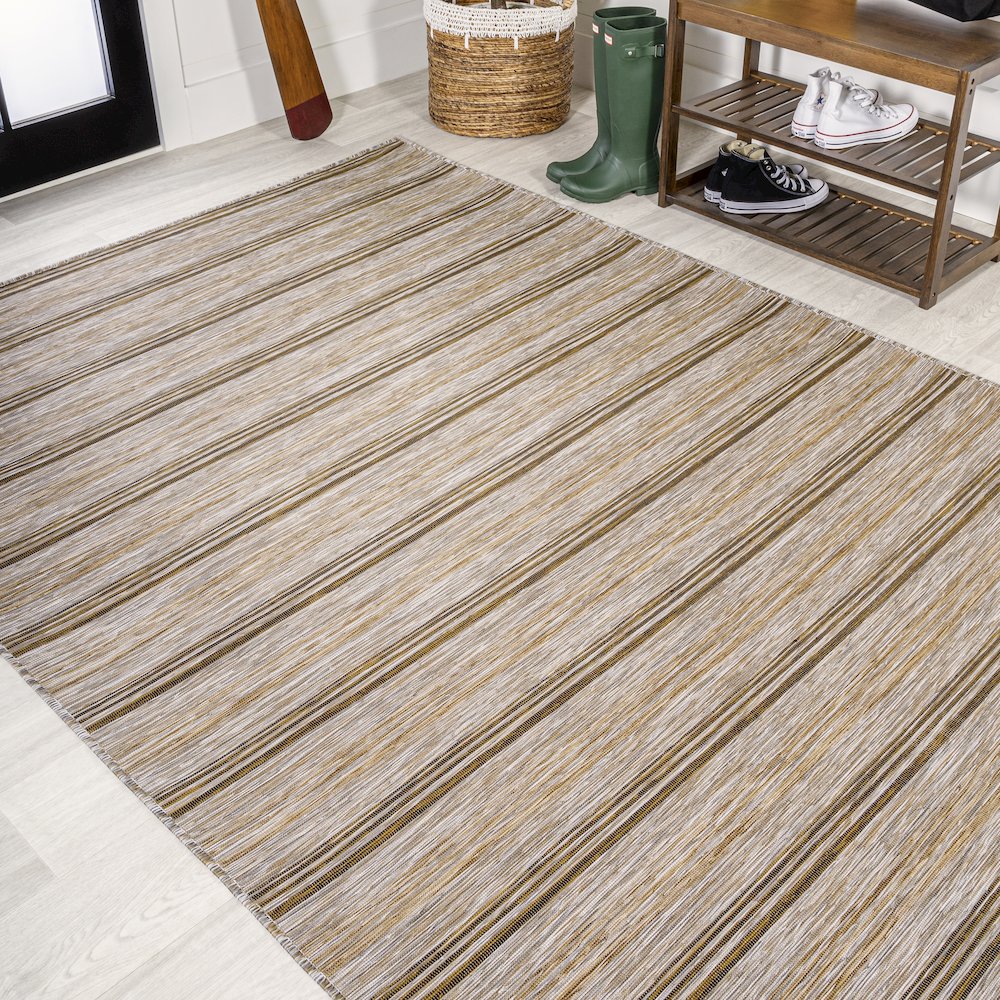 Bo Modern Farmhouse Wide Stripe Area Rug