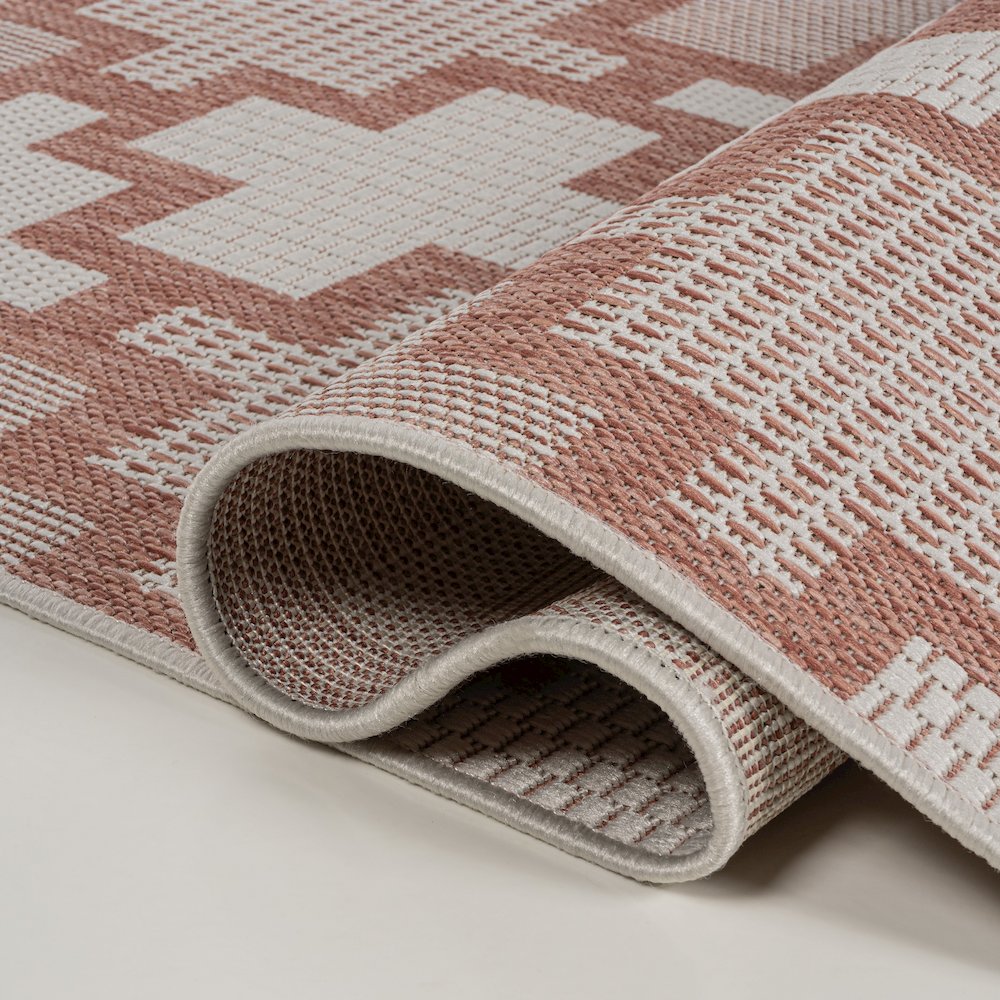Cyrus Modern Geometric Tile Pattern Indoor/Outdoor Area Rug