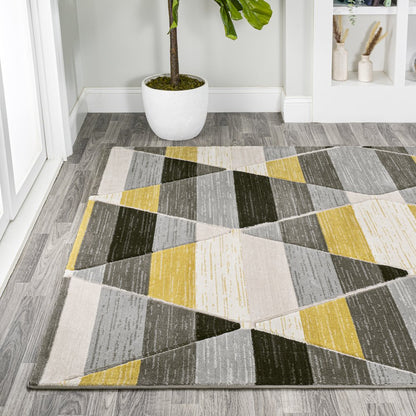 Kehoe Retro Diamonds Geometric Area Rug