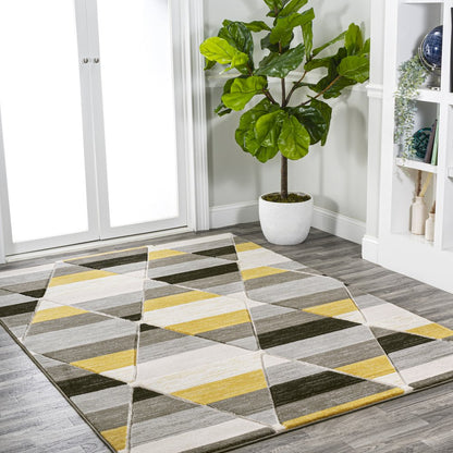 Kehoe Retro Diamonds Geometric Area Rug
