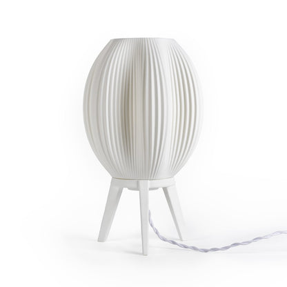 Plant-Based Pla 3D Printed Dimmable Led Table Lamp, White