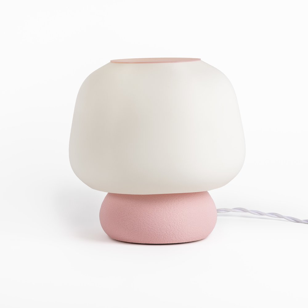 Plant-Based Pla 3D Printed Dimmable Led Table Lamp, White/Light