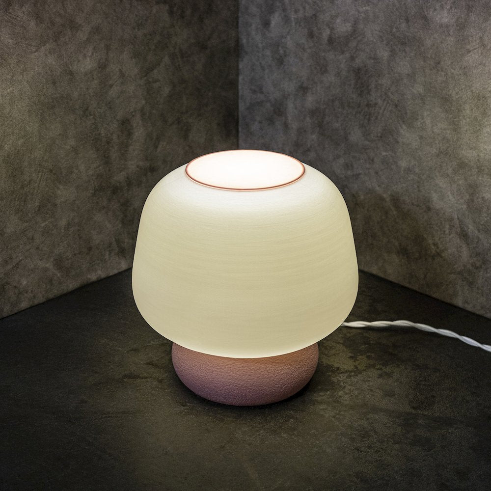 Plant-Based Pla 3D Printed Dimmable Led Table Lamp, White/Light