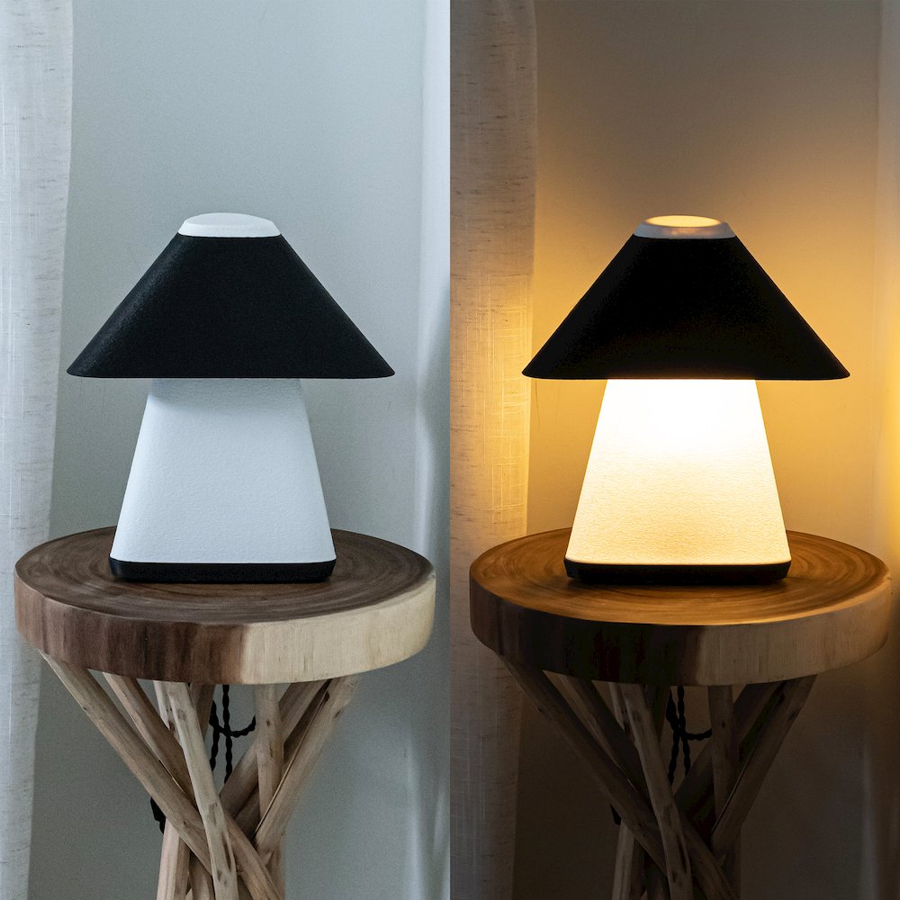 Enzo Modern Contemporary Plant-Based Pla 3D Printed Dimmable Led Table Lamp