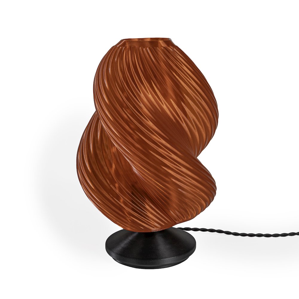 Gema Mid-Century Coastal Plant-Based Pla 3D Printed Dimmable Led Table Lamp