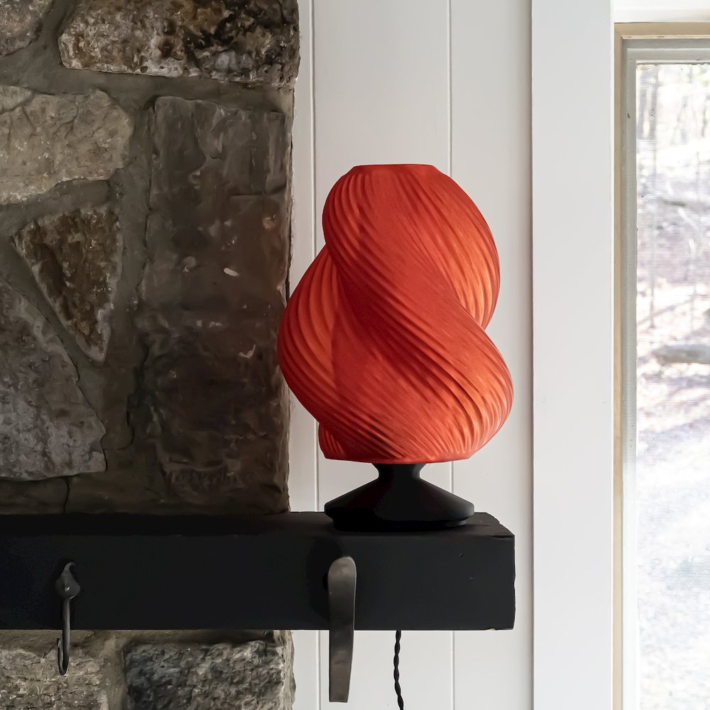 Gema Mid-Century Coastal Plant-Based Pla 3D Printed Dimmable Led Table Lamp