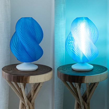 Gema Mid-Century Coastal Plant-Based Pla 3D Printed Dimmable Led Table Lamp
