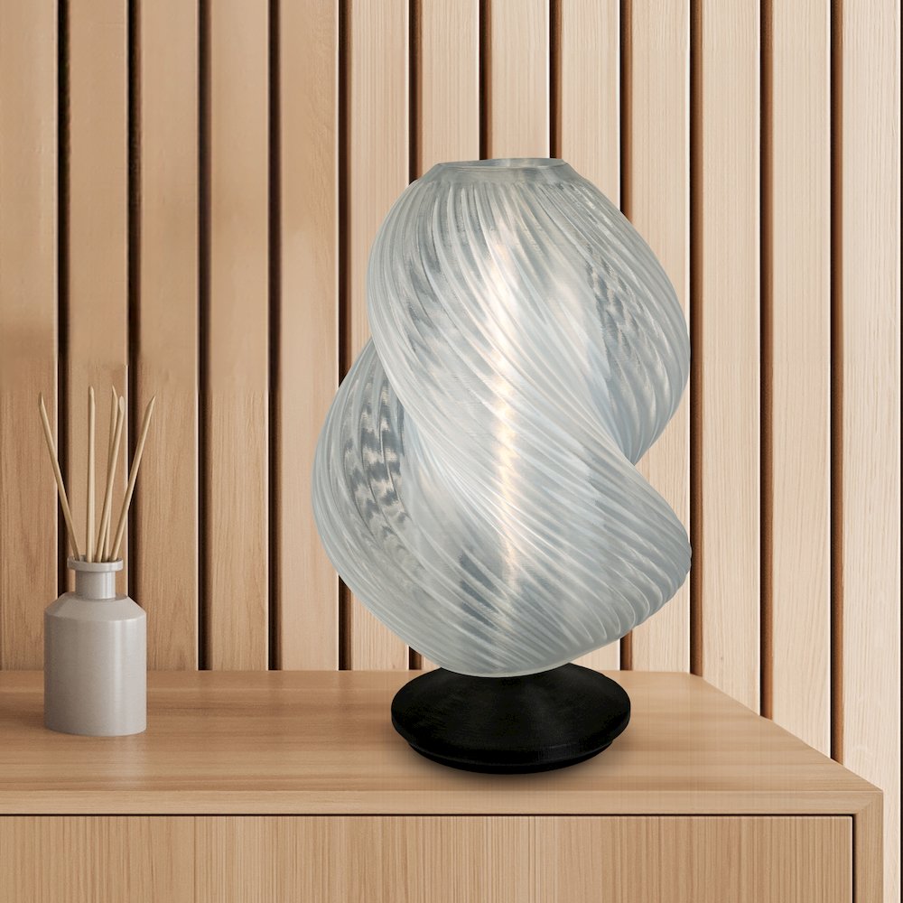 Gema Mid-Century Coastal Plant-Based Pla 3D Printed Dimmable Led Table Lamp