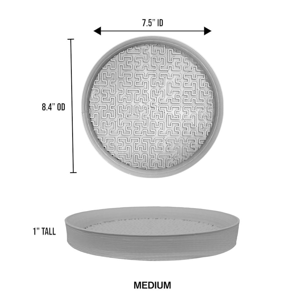Drew Modern Geometric Indoor Eco-Friendly 3D Printed Plant Saucer