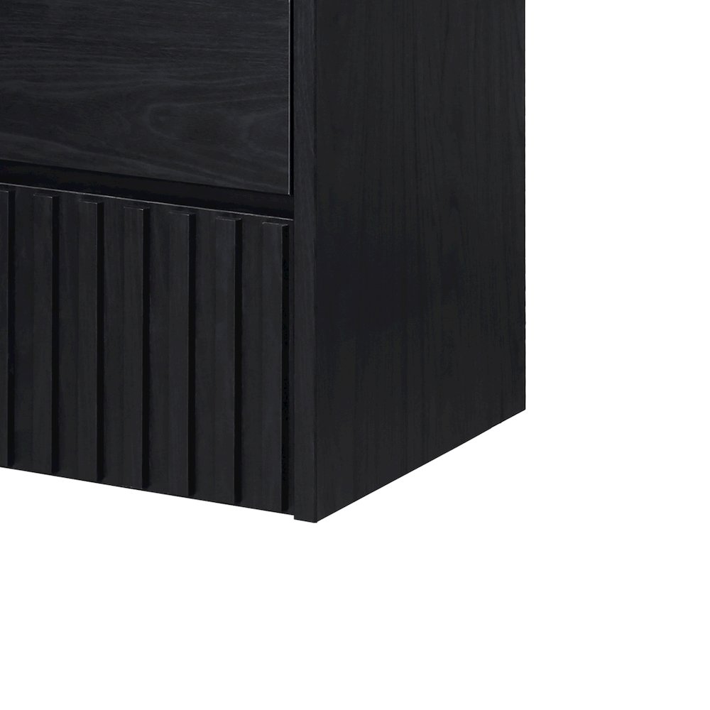 Sherwin 30 in. W Slatted 2-Drawer Wall-Mounted Floating Bathroom Vanity Cabinet