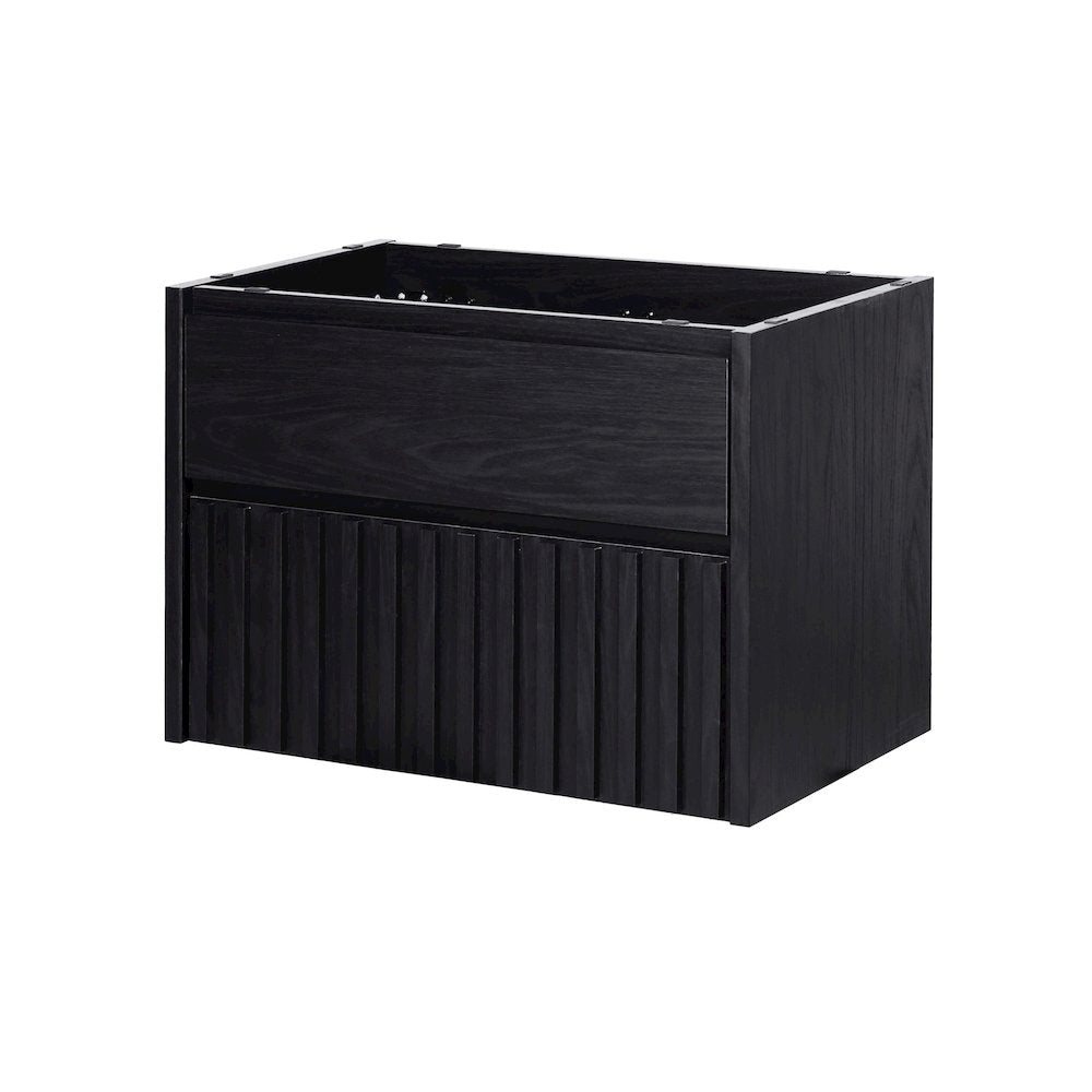 Sherwin 30 in. W Slatted 2-Drawer Wall-Mounted Floating Bathroom Vanity Cabinet