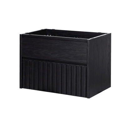 Sherwin 30 in. W Slatted 2-Drawer Wall-Mounted Floating Bathroom Vanity Cabinet