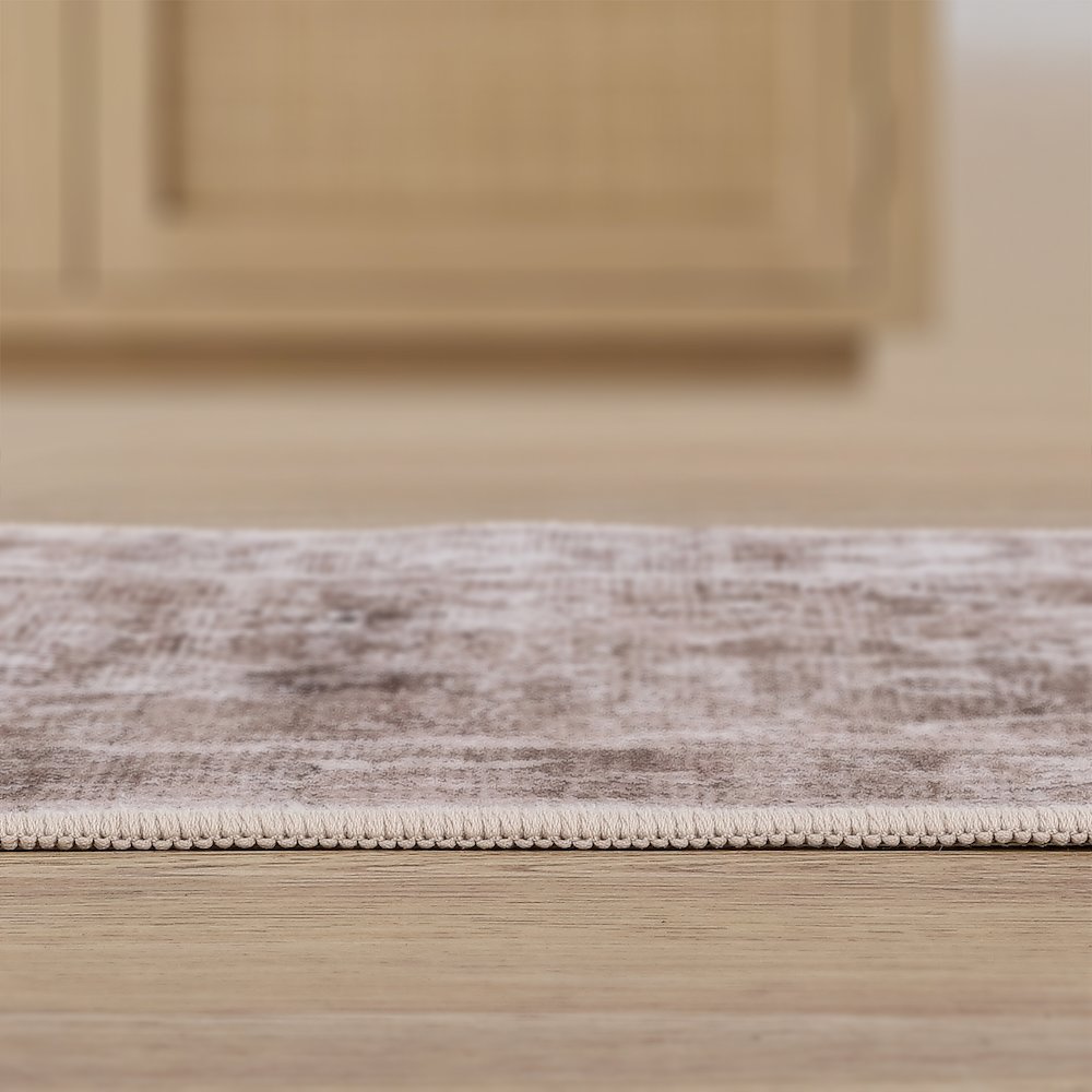 Arabella Vintage Floral Border Beige/Cream Area Rug