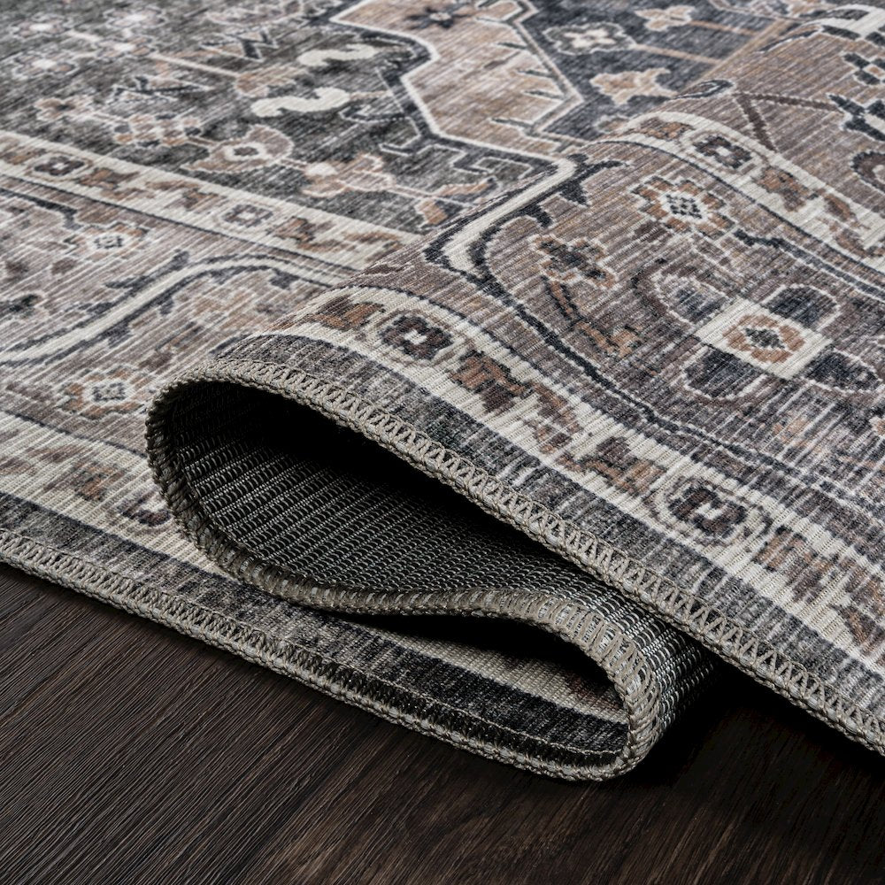 Alacati Ogee Medallion Machine-Washable Runner Rug