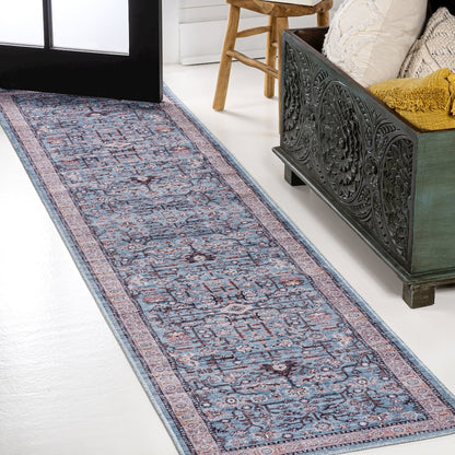 Kemer All-Over Persian Machine-Washable Runner Rug
