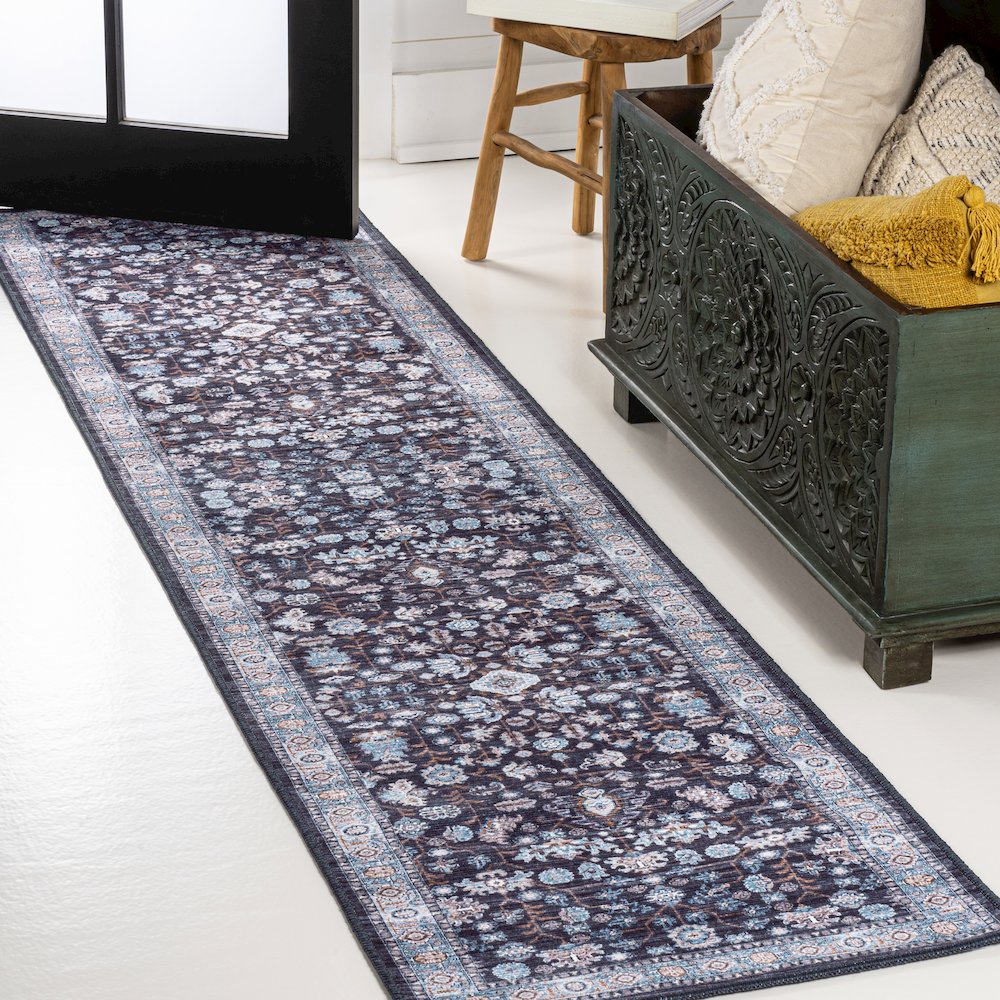 Kemer All-Over Persian Machine-Washable Runner Rug