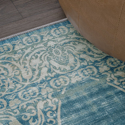 Regis Bohemian Medallion Machine-Washable Runner Rug