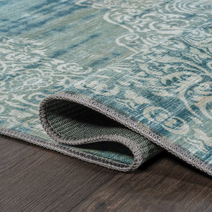 Regis Bohemian Medallion Machine-Washable Runner Rug