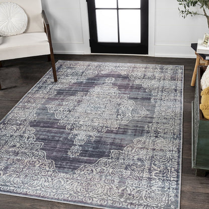 Regis Bohemian Medallion Machine-Washable Area Rug