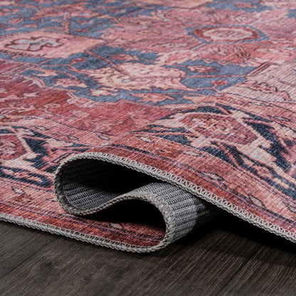 Maris Ornate Medallion Machine-Washable Runner Rug
