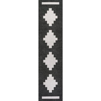 Adriel Geometric Tribal Medallion Machine Washable Area Rug