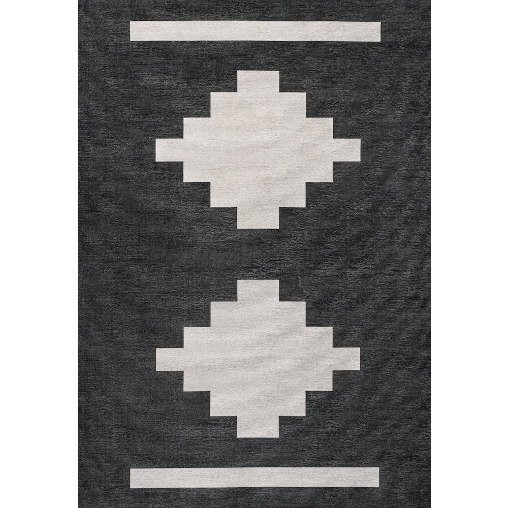 Adriel Geometric Tribal Medallion Machine Washable Area Rug