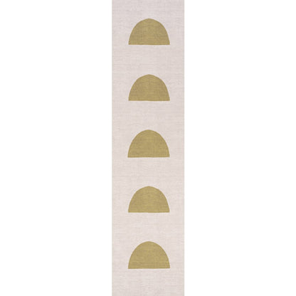 Luola Minimalist Geometric Machine Washable Area Rug