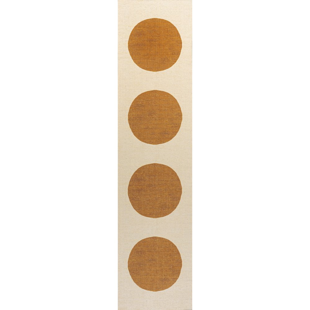 Cirkel Minimalist Geometric Dot Machine Washable Area Rug