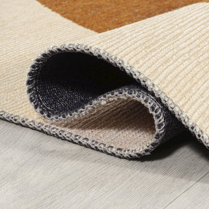 Cirkel Minimalist Geometric Dot Machine Washable Area Rug