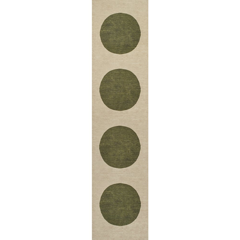 Cirkel Minimalist Geometric Dot Machine Washable Area Rug