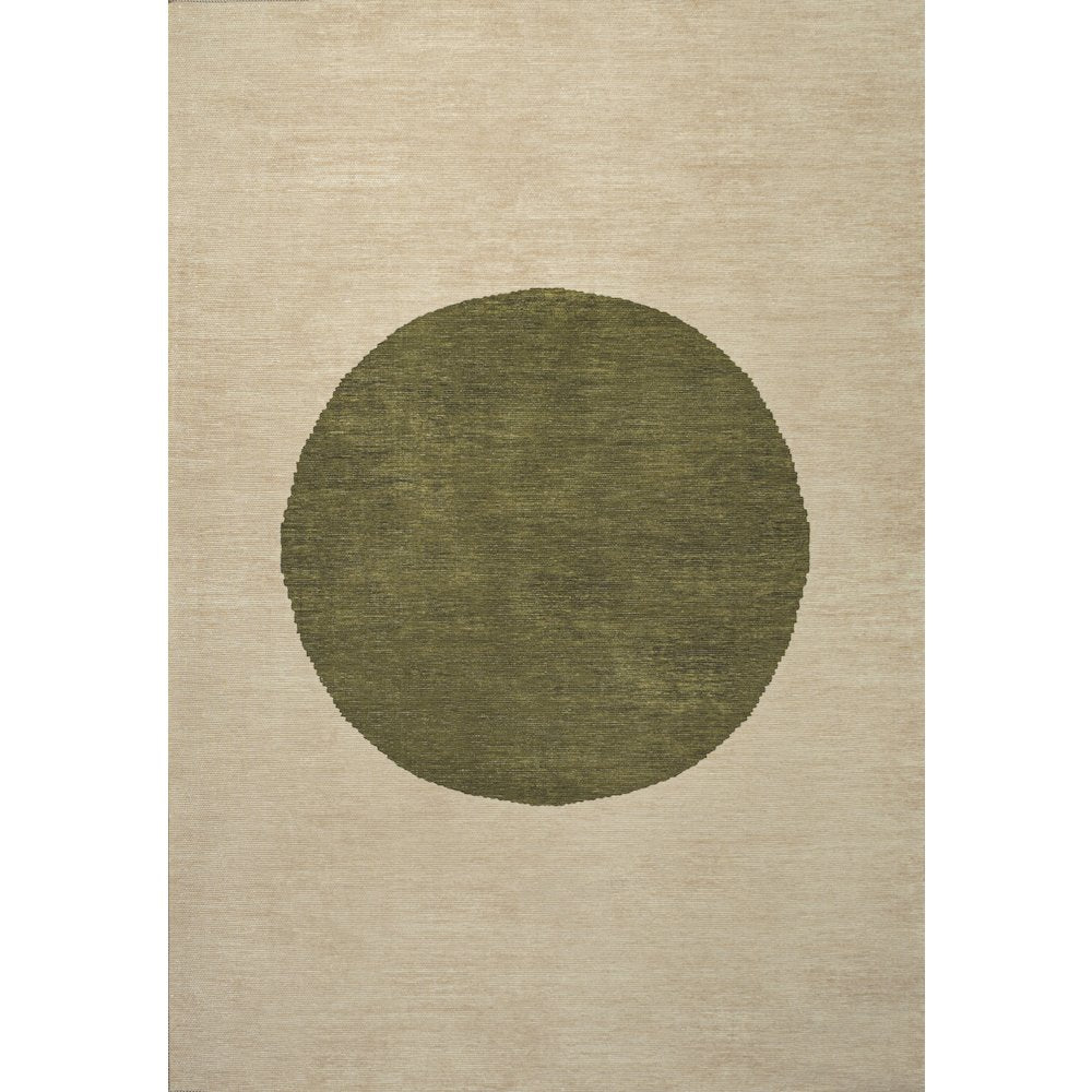 Cirkel Minimalist Geometric Dot Machine Washable Area Rug