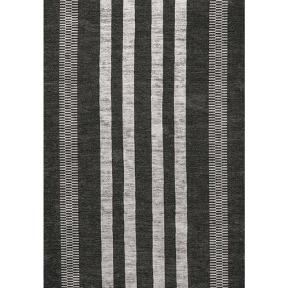Vichy Geometric Striped Machine Washable Area Rug