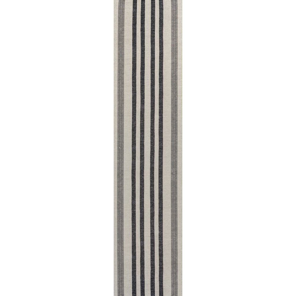 Vichy Geometric Striped Machine Washable Area Rug