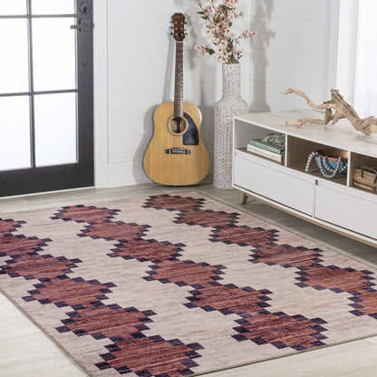 Timantii Modern Trellis Kilim Area Rug