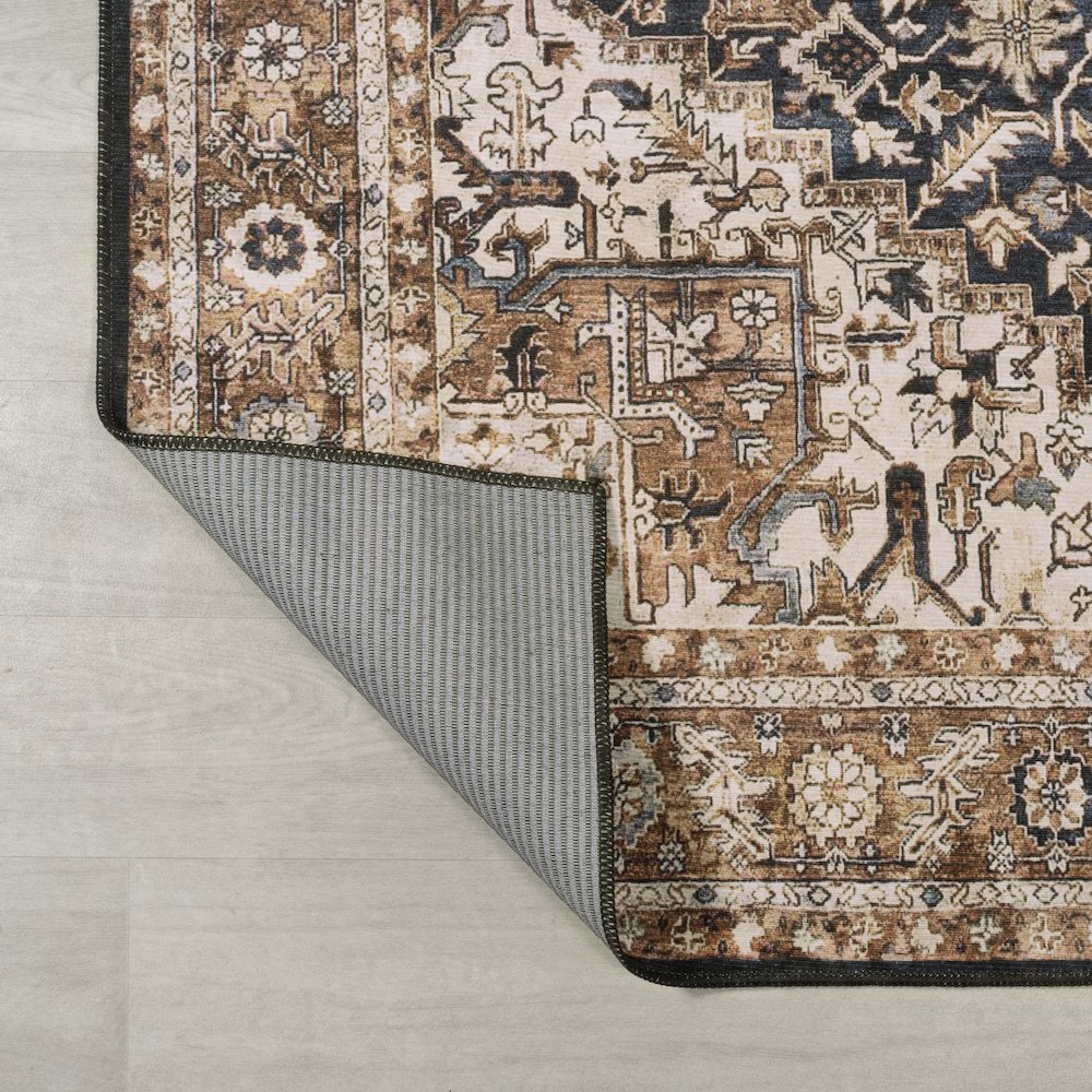 Chapell Chenille Mid-Century Medallion Machine-Washable Area Rug