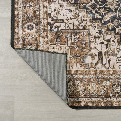Chapell Chenille Mid-Century Medallion Machine-Washable Area Rug