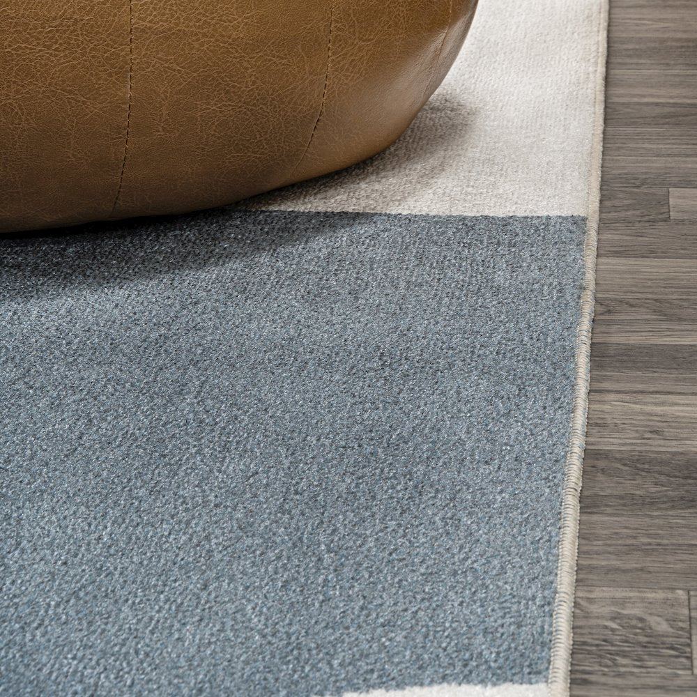 Slinger Modern Contemporary Collage Machine-Washable Runner Rug