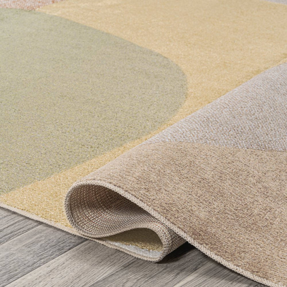 Pebble Geometric Kids & Novelty Machine-Washable Runner Rug
