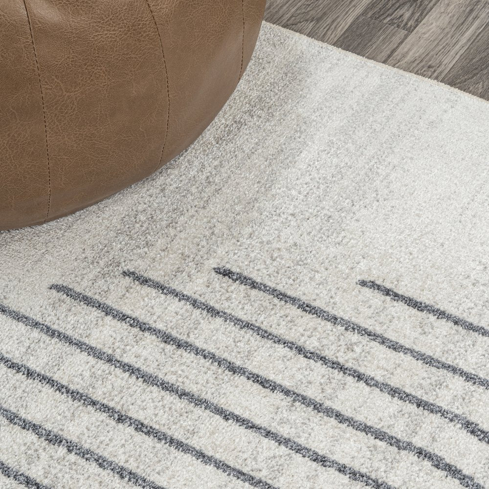 Kalla Geometric Modern Low-Pile Machine-Washable Runner Rug